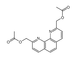 2,9-bis(acetoxymethyl)-1,10-phenanthroline结构式