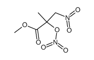 methyl 2-methyl-2-nitrooxy-3-nitropropanoate Structure