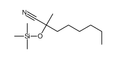 2-methyl-2-trimethylsilyloxyoctanenitrile结构式