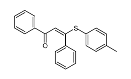 3-(4-methylphenyl)sulfanyl-1,3-diphenylprop-2-en-1-one结构式