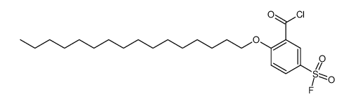 5-(fluorosulfonyl)-2-(hexadecyloxy)benzoyl chloride Structure