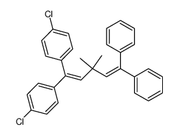 1,1-bis(p-chlorophenyl)-3,3-dimethyl-5,5-diphenyl-1,4-pentadiene Structure