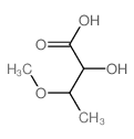 Butanoic acid,2-hydroxy-3-methoxy- structure