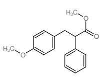 Benzenepropanoic acid,4-methoxy-a-phenyl-, methyl ester Structure