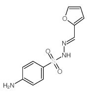 4-Amino-N-(2-furylmethylene)benzenesulfonohydrazide Structure