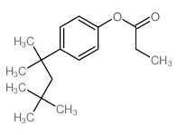 [4-(2,4,4-trimethylpentan-2-yl)phenyl] propanoate结构式