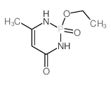 1,3,2-Diazaphosphorin-4 (1H)-one, 2-ethoxy-2,3-dihydro-6-methyl, 2-oxide structure