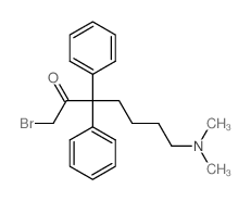 1-bromo-7-dimethylamino-3,3-diphenyl-heptan-2-one Structure