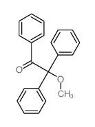 Ethanone,2-methoxy-1,2,2-triphenyl- structure