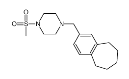 1-methylsulfonyl-4-(6,7,8,9-tetrahydro-5H-benzo[7]annulen-3-ylmethyl)piperazine Structure