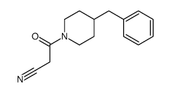 3-(4-benzylpiperidin-1-yl)-3-oxopropanenitrile Structure