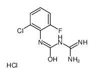 1-(2-chloro-6-fluorophenyl)-3-(diaminomethylidene)urea,hydrochloride Structure