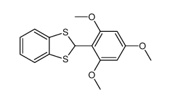 2-(2,4,6-trimethoxyphenyl)-1,3-benzodithiole结构式