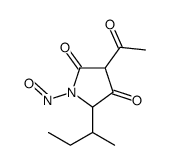 3-acetyl-5-butan-2-yl-1-nitrosopyrrolidine-2,4-dione Structure