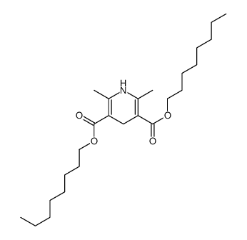 dioctyl 2,6-dimethyl-1,4-dihydropyridine-3,5-dicarboxylate结构式