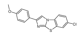 7-CHLORO-2-(4-METHOXYPHENYL)IMIDAZO[2,1-B]BENZOTHIAZOLE Structure