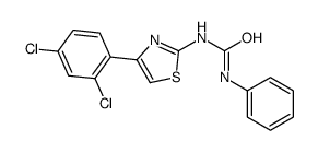1-[4-(2,4-dichlorophenyl)-1,3-thiazol-2-yl]-3-phenylurea结构式
