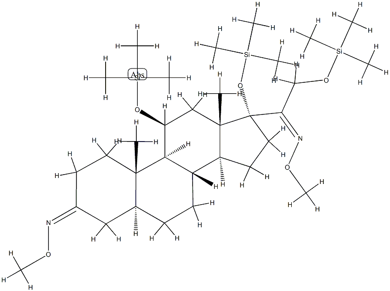 11β,17,21-Tris(trimethylsiloxy)-5α-pregnane-3,20-dione bis(O-methyl oxime) picture