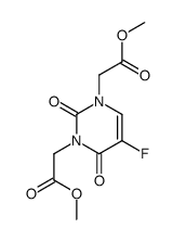 methyl 2-[5-fluoro-3-(2-methoxy-2-oxoethyl)-2,4-dioxopyrimidin-1-yl]acetate结构式