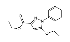 ethyl 5-ethoxy-1-phenylpyrazole-3-carboxylate结构式