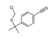 4-[2-(chloromethylsulfanyl)propan-2-yl]benzonitrile Structure