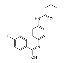 N-[4-(butanoylamino)phenyl]-4-fluorobenzamide结构式