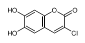 3-chloro-6,7-dihydroxychromen-2-one结构式