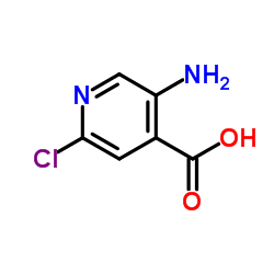 5-氨基-2-氯吡啶-4-羧酸结构式