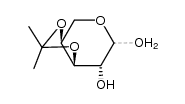 3,4-O-isopropylidene-L-arabinopyranose Structure