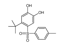 4-tert-butyl-5-(4-methylphenyl)sulfonylbenzene-1,2-diol结构式