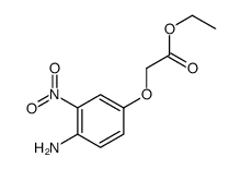 ethyl 2-(4-amino-3-nitrophenoxy)acetate结构式