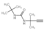 Urea,N-(1,1-dimethylethyl)-N'-(1,1-dimethyl-2-propyn-1-yl)- structure