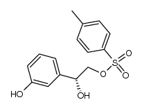 (R)-2-hydroxy-2-(3-hydroxyphenyl)ethyl 4-methylbenzenesulfonate结构式