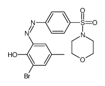 Morpholine, 4-[[4-[(3-bromo-2-hydroxy-5-methylphenyl)azo]phenyl]sulfonyl]- (9CI) Structure