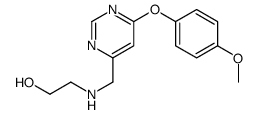 2-[[6-(4-methoxyphenoxy)pyrimidin-4-yl]methylamino]ethanol结构式