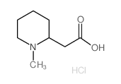 2-(1-methylpiperidin-2-yl)acetic acid,hydrochloride结构式