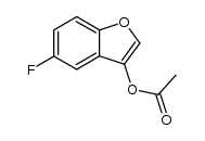 3-acetoxy-5-fluoro-benzofuran结构式