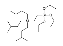 triethoxy-[2-[tris(3-methylbutyl)silyl]ethyl]silane Structure