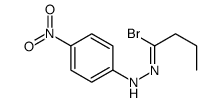 N-(4-nitrophenyl)butanehydrazonoyl bromide结构式