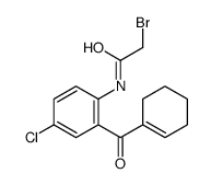 2-bromo-N-[4-chloro-2-(cyclohexene-1-carbonyl)phenyl]acetamide Structure