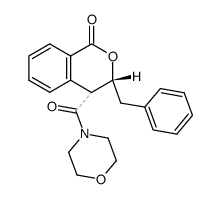 4-(3-benzyl-1-oxo-isochroman-4-carbonyl)-morpholine Structure