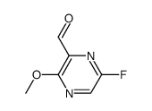 Pyrazinecarboxaldehyde, 6-fluoro-3-methoxy- (9CI) Structure