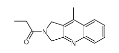 1-(9-methyl-1,3-dihydropyrrolo[3,4-b]quinolin-2-yl)propan-1-one结构式