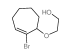 2-[(2-bromo-1-cyclohept-2-enyl)oxy]ethanol结构式