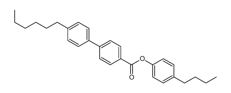 (4-butylphenyl) 4-(4-hexylphenyl)benzoate结构式