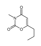 3-methyl-6-propyl-1,3-oxazine-2,4-dione Structure