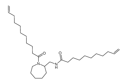 Undec-10-enoic acid (1-undec-10-enoyl-azepan-2-ylmethyl)-amide结构式