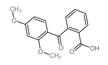 Benzoic acid,2-(2,4-dimethoxybenzoyl)- structure