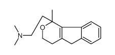 N,N-dimethyl-2-(1-methyl-4,5-dihydro-3H-indeno[1,2-c]pyran-1-yl)ethanamine结构式