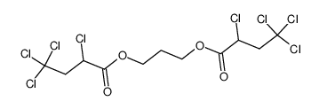 2,4,4,4-Tetrachloro-butyric acid 3-(2,4,4,4-tetrachloro-butyryloxy)-propyl ester结构式